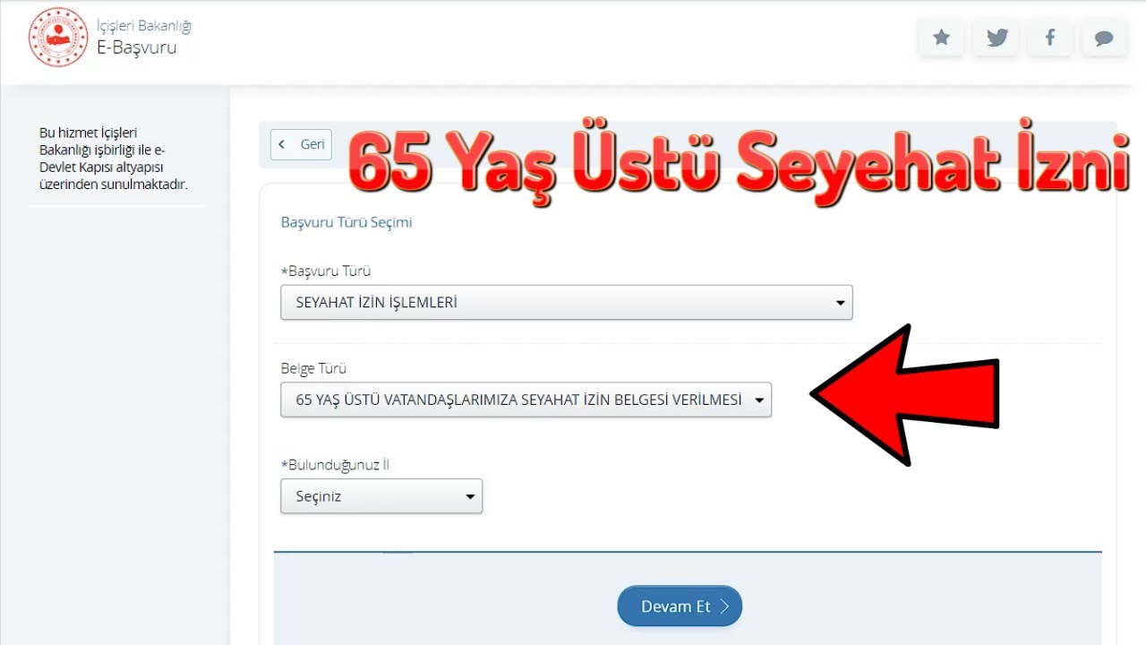 65 Yaş Üstü İzin Belgesi Nasıl Alınır ?